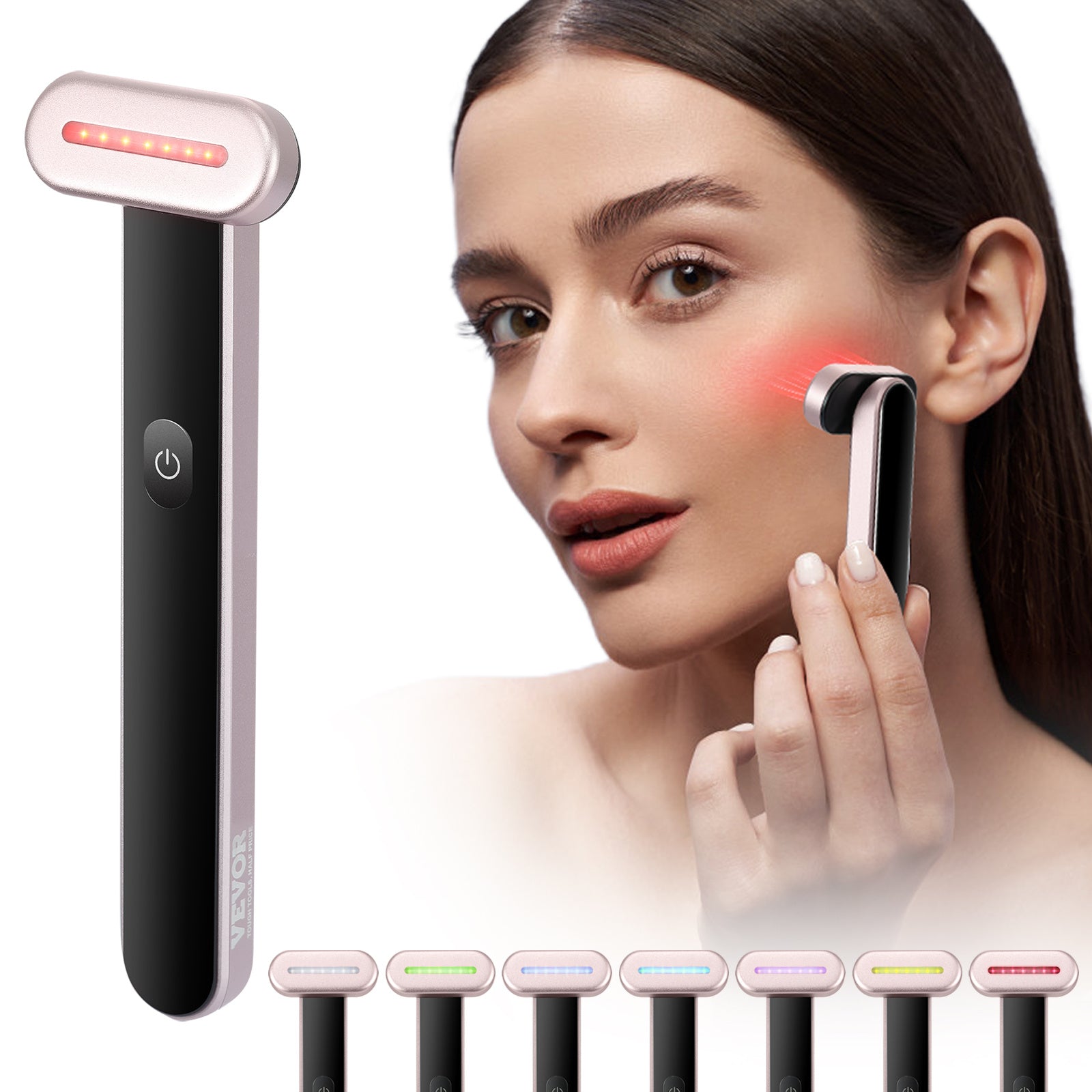 Vevor™ Red Light Therapy Wand 7-Color LED | Rejuvenecimiento Facial